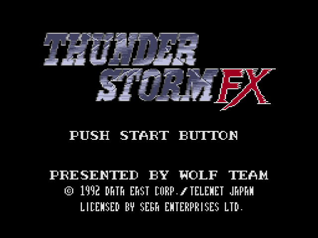 Thunder Storm FX (메가 CD / MD-CD) 게임 ISO 다운로드