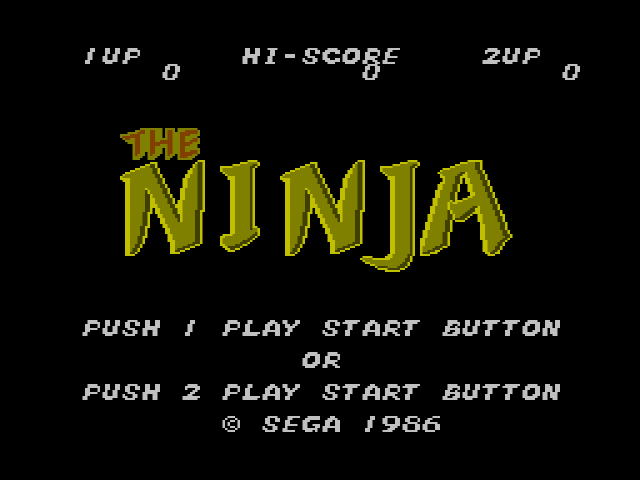 The Ninja (세가 마스터 시스템 / SMS) 게임 롬파일 다운로드