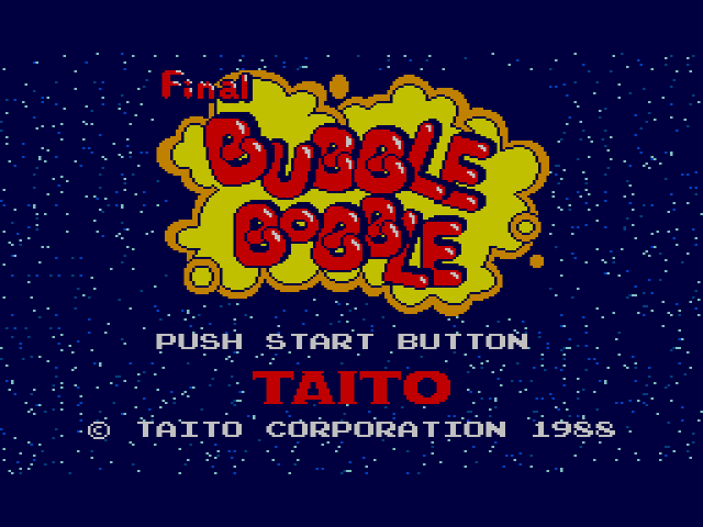 Final Bubble Bobble (세가 마스터 시스템 / SMS) 게임 롬파일 다운로드