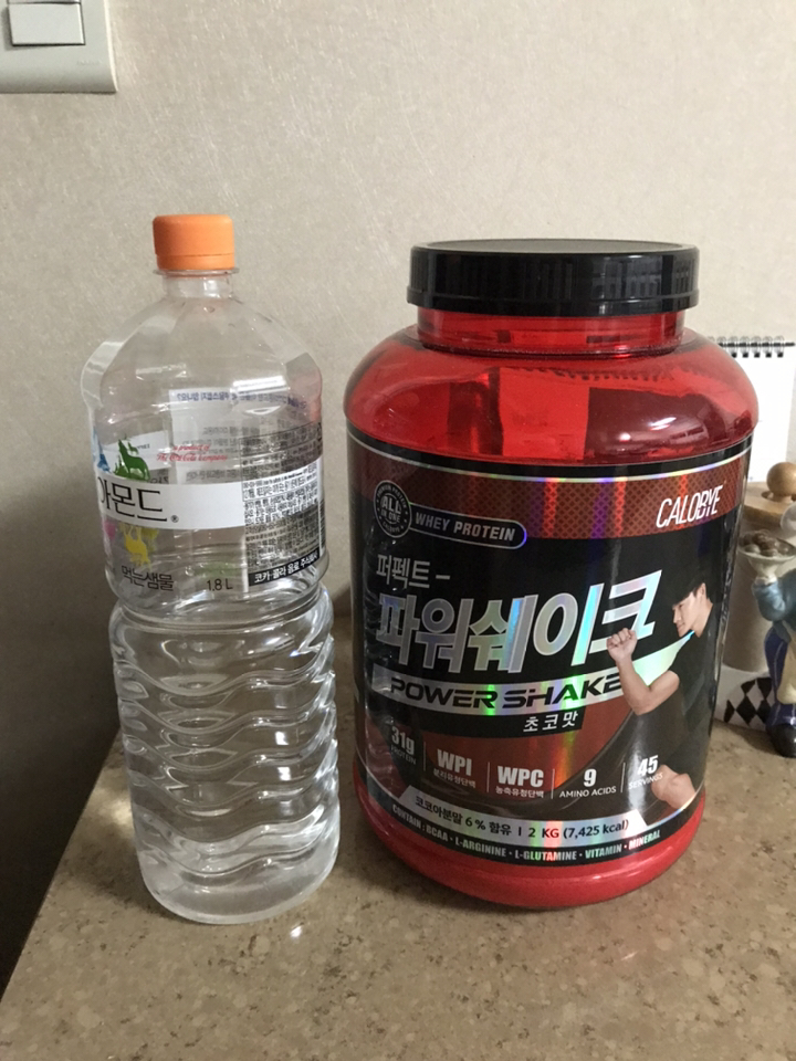 김종국 단백질보충제 - 칼로바이 초코맛 추천 후기