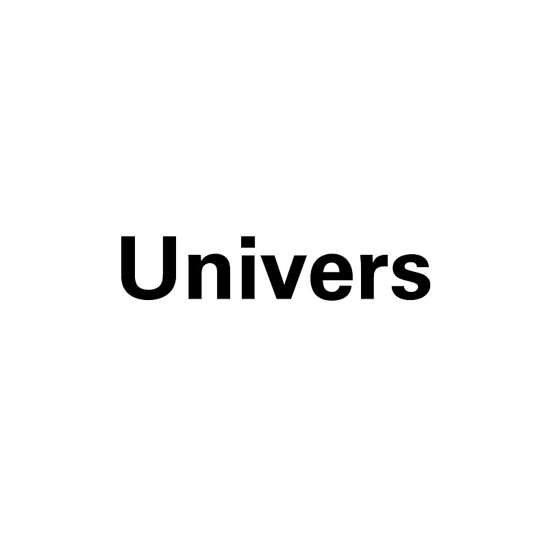Univers 유니버스 폰트 27종 다운로드