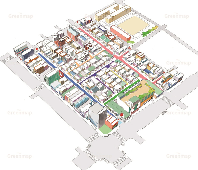 광명전통시장 (그림지도, 안내도 제작) - 더그린맵