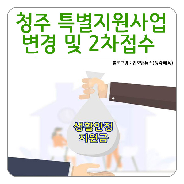 청주 코로나 지역고용대응 특별지원사업 변경 및 2차 접수-무급휴직 근로자, 특수형태 근로종사자, 프리랜서 대상지원금