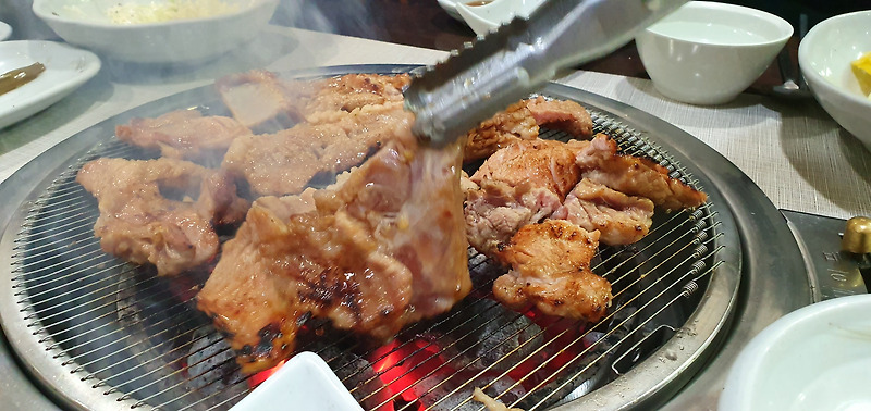 양산 물금 양념갈비 맛집 초원참숯골을 가보다.