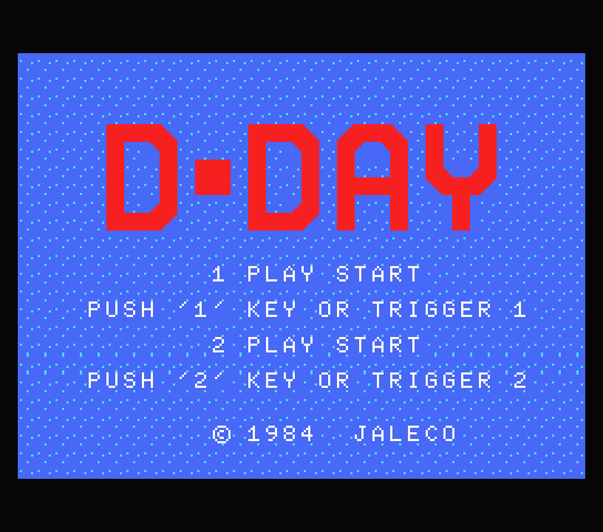 D-Day - MSX (재믹스) 게임 롬파일 다운로드