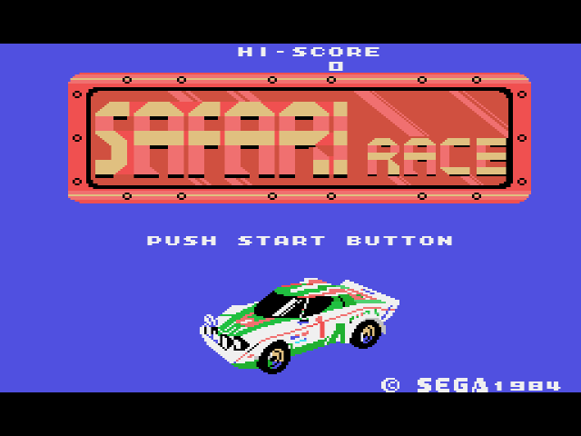 Safari Race (SG-1000) 게임 롬파일 다운로드