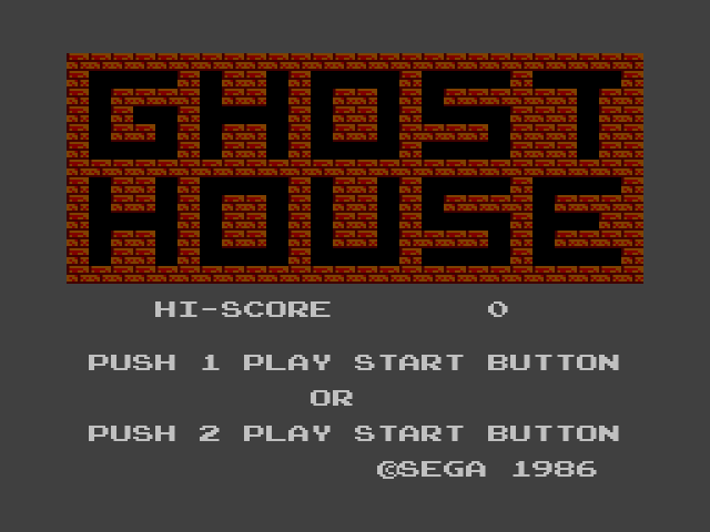 Ghost House (세가 마스터 시스템 / SMS) 게임 롬파일 다운로드