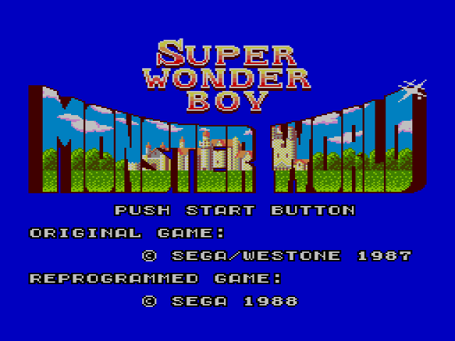 Super Wonder Boy Monster World (세가 마스터 시스템 / SMS) 게임 롬파일 다운로드