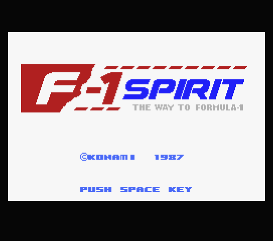 F-1 Spirit The Way to Formula 1 - MSX (재믹스) 게임 롬파일 다운로드