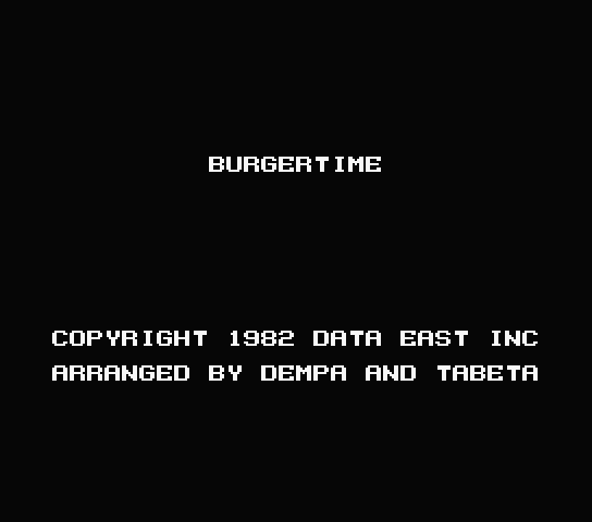 Burger Time - MSX (재믹스) 게임 롬파일 다운로드