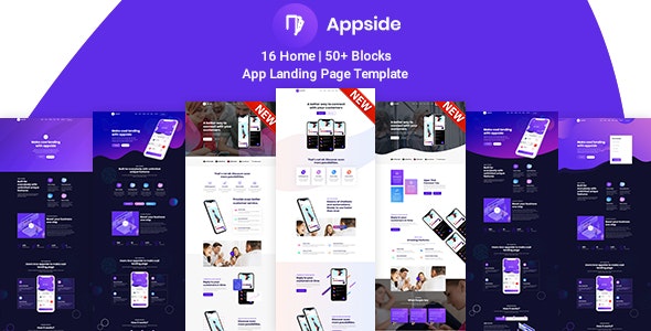 HTML 템플릿 무료 다운로드: Appside - 앱 랜딩 페이지