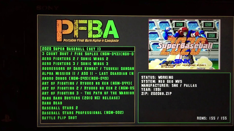 PS비타 용 PFBA 에뮬레이터 스크린샷(미리보기 사진)