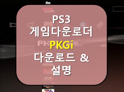 [PS3] 플스3 게임다운로더 PKGi