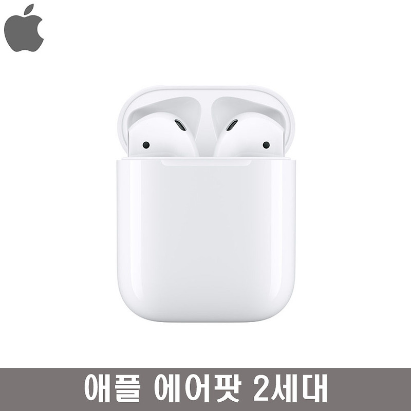 애플 에어팟 2세대 유선충전케이스 무선충전케이스 버전 국내 AS가능, 유선 충전 케이스 버전