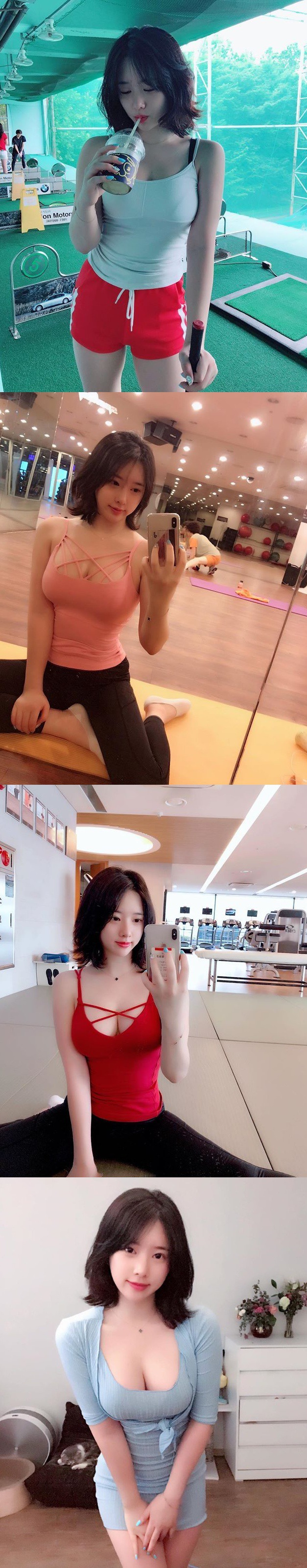 운동하는 김빛나라 인스타 레깅스 섹시 글래머 몸매