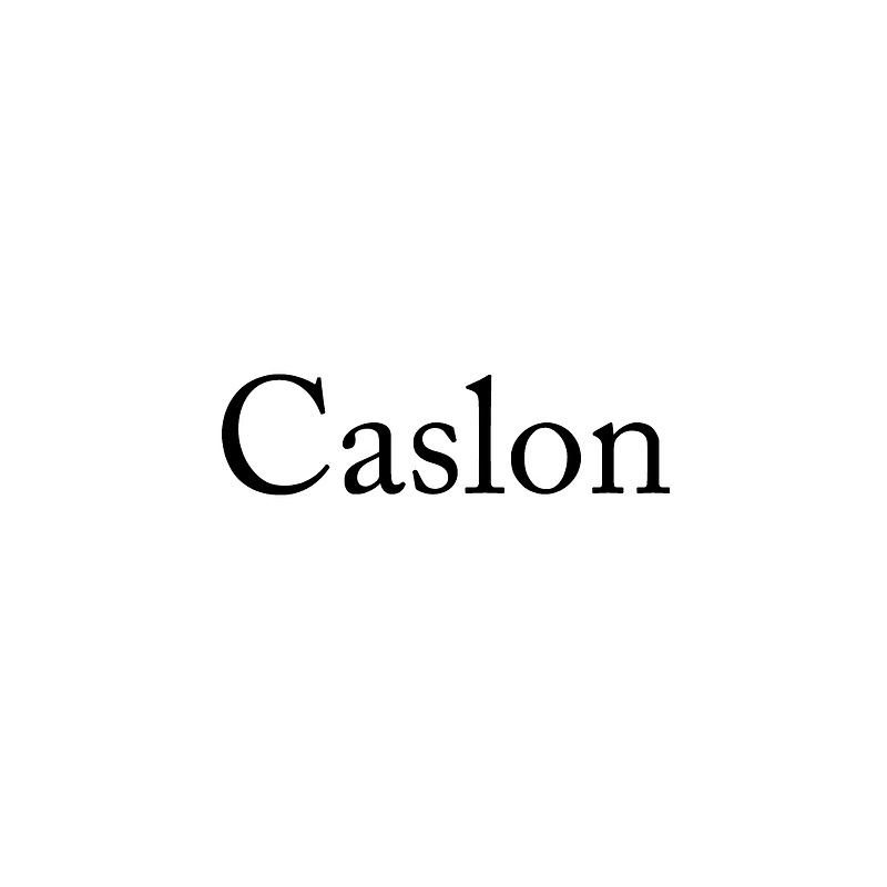 Caslon 폰트 시리즈 다운로드