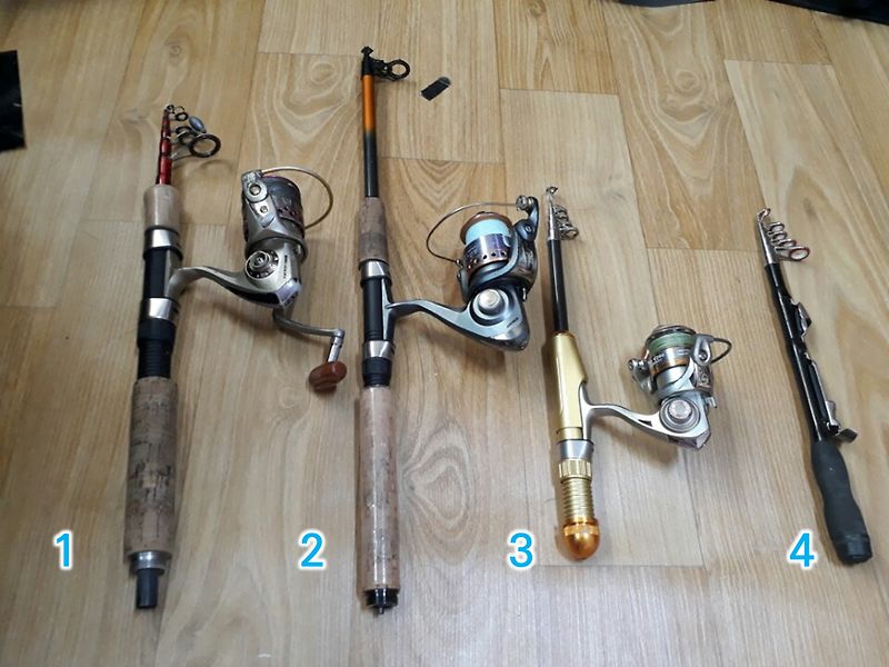 Telescopic fishing rods from AliExpress