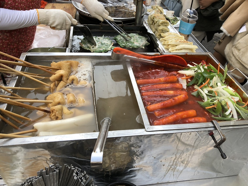 부산 떢볶이 만두 오뎅 먹기