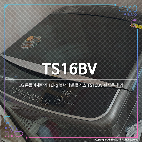 LG 통돌이세탁기 16kg 블랙라벨 플러스 TS16BV 실사용 후기