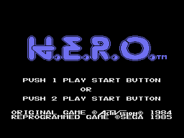 H.E.R.O. (SG-1000) 게임 롬파일 다운로드