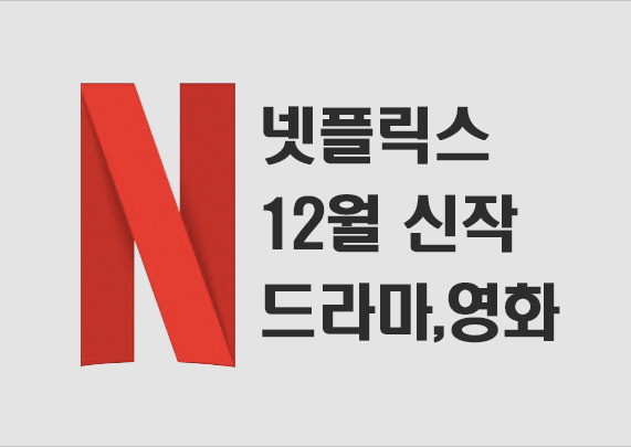 12월 넷플릭스 신작 정보 (드라마, 영화, TV쇼)