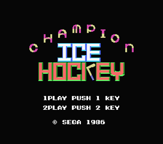 Champion Ice Hockey - MSX (재믹스) 게임 롬파일 다운로드