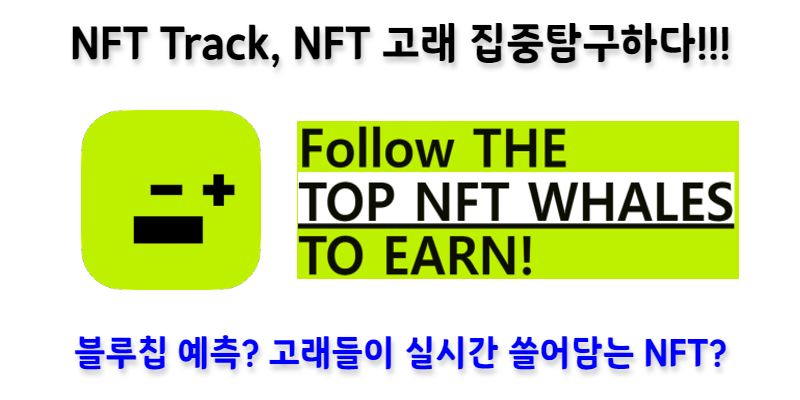 [NFT Track] NFT 고래의 실시간 구매, 다음 블루칩 예측, NFT의 블루칩 홀더들 현황등을 볼 수 있다!