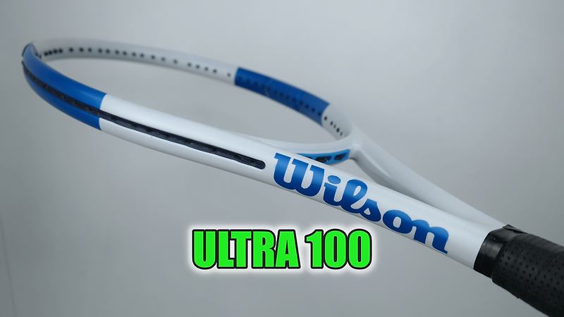 윌슨 울트라 100 무광 올 화이트 블루 버전으로 도색(ULTRA 100 CustomRacket)