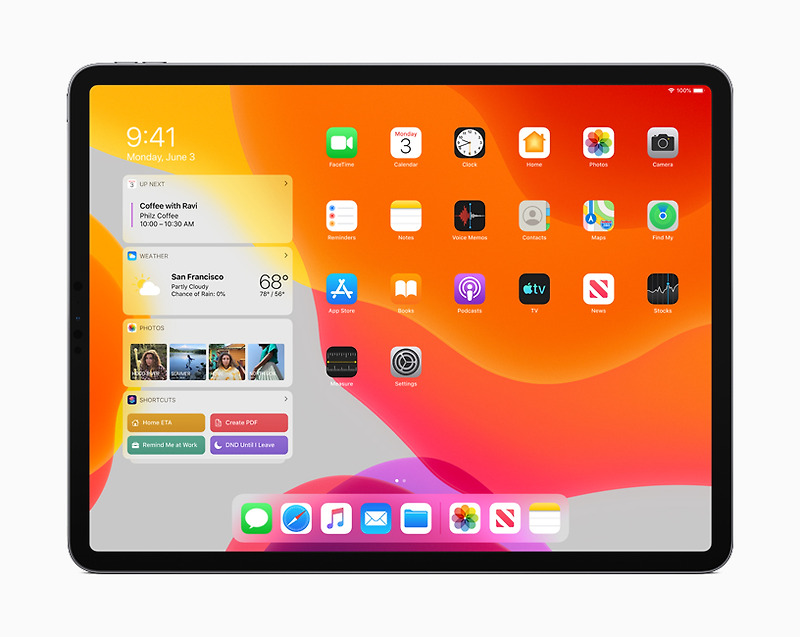 아이패드의 독립적 운영체제 'iPad OS'