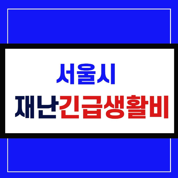 서울시 재난긴급생활비 지원 을 알아볼까요?
