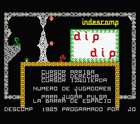 Dip Dip - MSX (재믹스) 게임 롬파일 다운로드