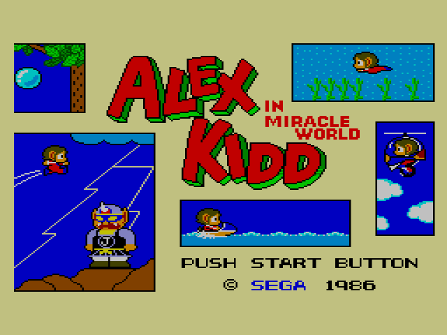 Alex Kidd no Miracle World (세가 마스터 시스템 / SMS) 게임 롬파일 다운로드