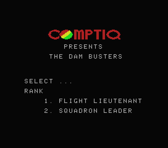 The Dam Busters - MSX (재믹스) 게임 롬파일 다운로드