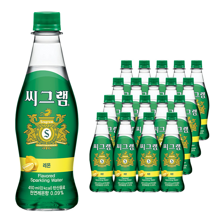 코카콜라음료 본사직영 씨그램 레몬 450ml 펫 20입 20개