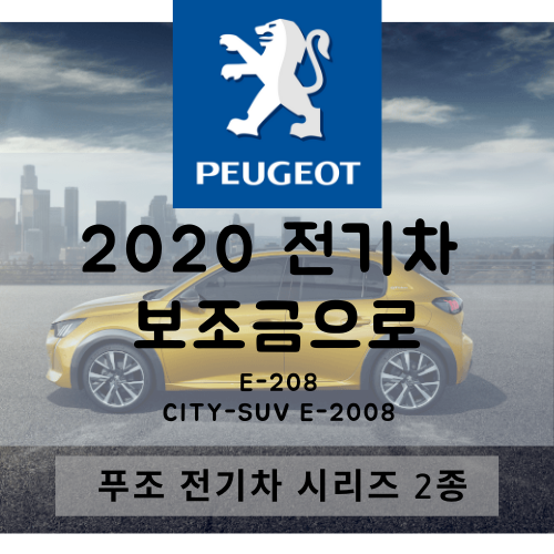 2020 전기차 보조금 받고 사야할 자동차 #2 - 푸조 PEUGEOT 전기차 E-208