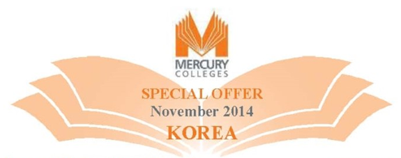 호주 Mercury College 11월 학비할인 소식을 전해드립니다! 