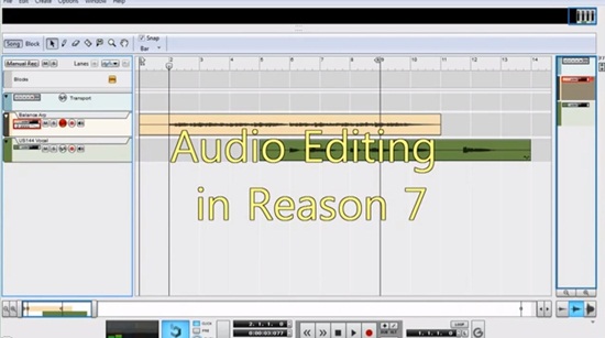 Audio Editing in Reason7