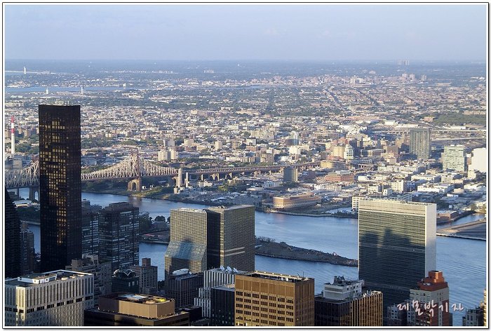 미국여행,엠파이어스테이트 빌딩에서 바라본 월가의 풍경
