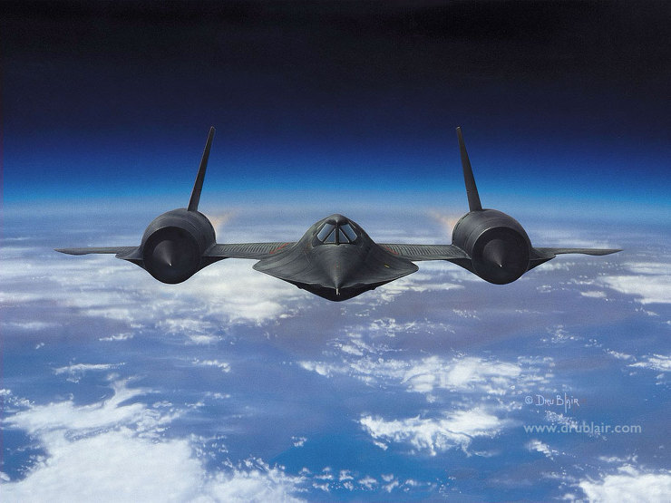 세상에서 가장 빠른 비행기 록히드 SR-71 블랙버드 제원등 정보 (Lockheed SR-71 Blackbird)