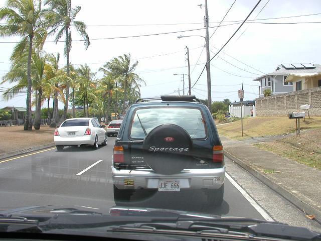 제주도보다 작은 오아후의 지평선 보이는 평원 - 2003 하와이여행 9