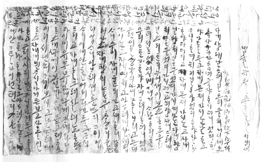 450년전 무덤에서 발견된 아낙의 편지