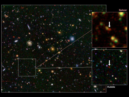 별 만드는 태초은하 발견 . 과학계 흥분 . 빅뱅 이후 7억5천만년 지난뒤에 존재.