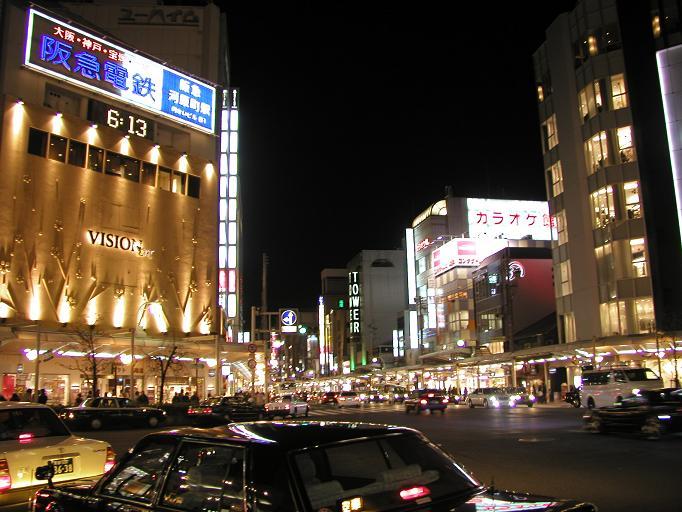 도톤보리 산책, 어김없이 글리코제과 광고판 사진찍고 - 2009 오사카·교토 2