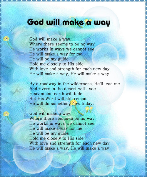 God Will Make a Way - Don Moen
