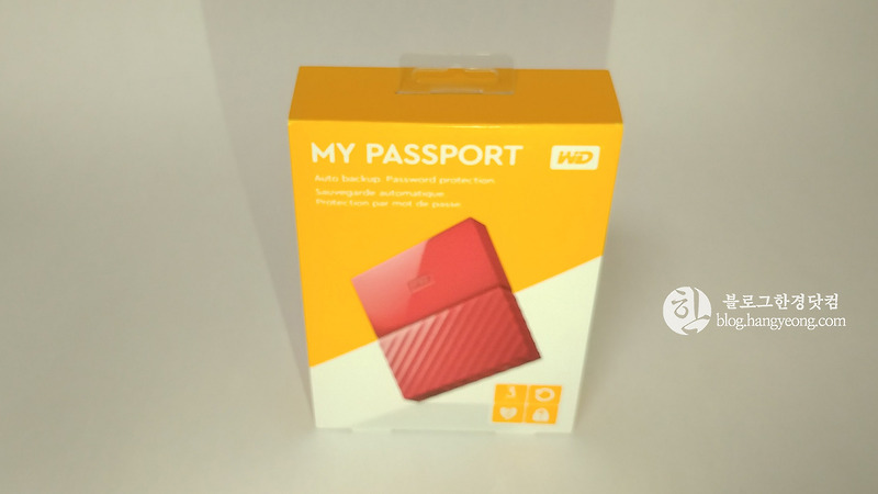 WD 외장하드 MY PASSPORT 3TB RED USB 3.0 수령기