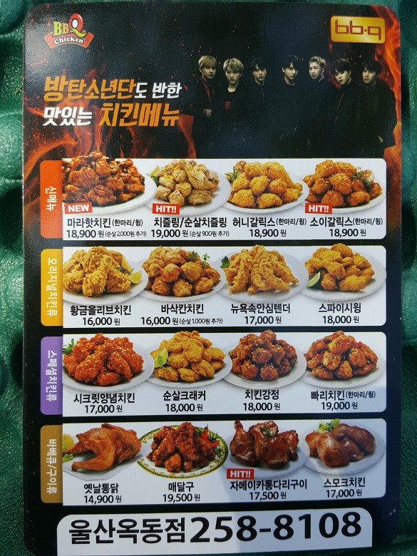 울산대공원 남문 치킨 배달