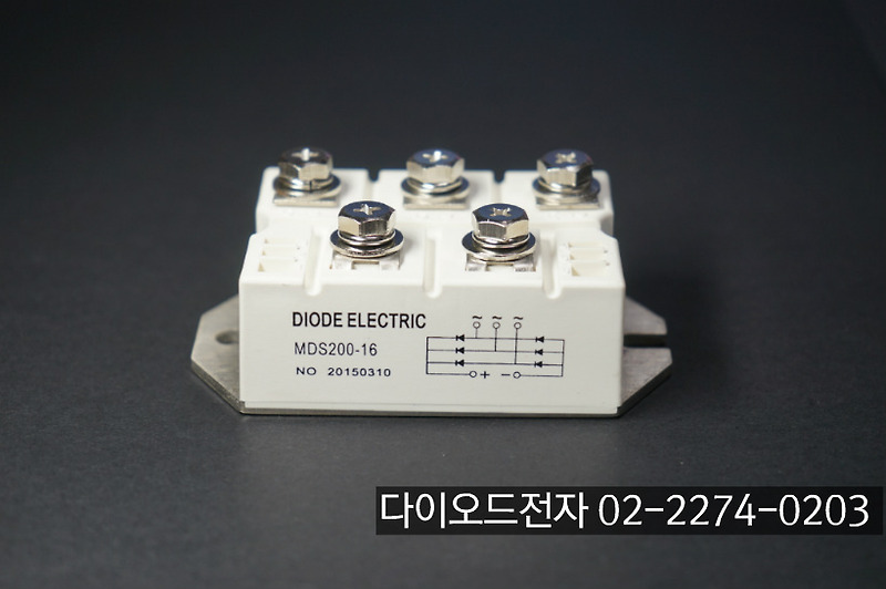 [판매중] MDS200-16 (200A 1600V, 3상 브릿지 다이오드)
