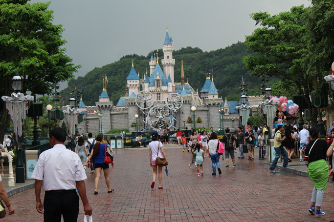 홍콩 디즈니랜드로 향하는 캐릭터 열차, 스마일 랜드, 미키마우스 와플 - 2014 홍콩·선전 여행 14