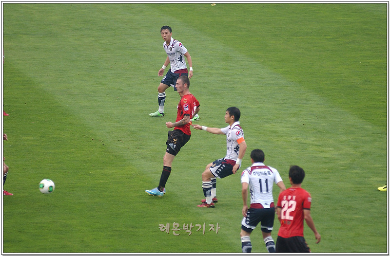 양산에서 열린 경남과 대전의 프로축구 6:0 대승 주요장면