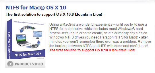 맥북 OSX USB,외장하드에서 NTFS 포맷 읽고/쓰기 - Paragon NTFS for Mac OS X 10 사용